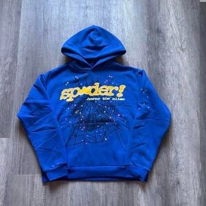 Blue Spider Graphic Hoodie